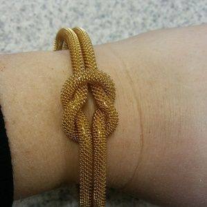 Gold Knotted Bracelet